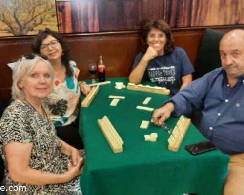Me encanto compartir esta mesa de juego con Marta, Janet y Florentino. :Encuentro Grupal JUGAMOS AL RUMMY – Cuarto Año 2022 “ EN VILLA DEL PARQUE- CIERRE DEL AÑO